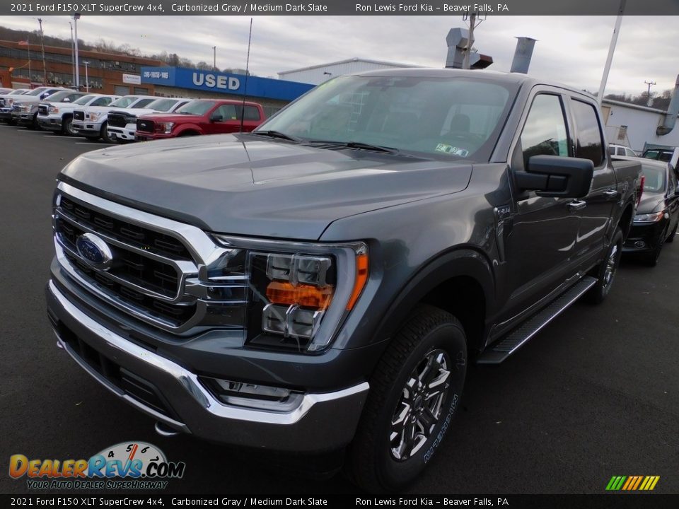 2021 Ford F150 XLT SuperCrew 4x4 Carbonized Gray / Medium Dark Slate Photo #7