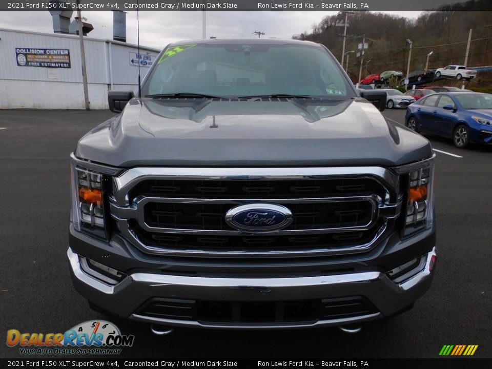 2021 Ford F150 XLT SuperCrew 4x4 Carbonized Gray / Medium Dark Slate Photo #8