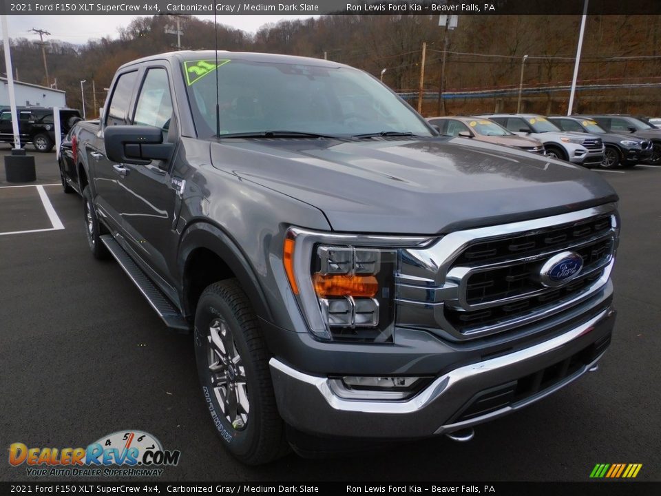 2021 Ford F150 XLT SuperCrew 4x4 Carbonized Gray / Medium Dark Slate Photo #9