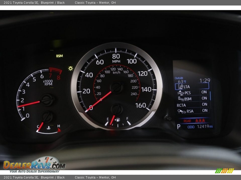 2021 Toyota Corolla SE Blueprint / Black Photo #8