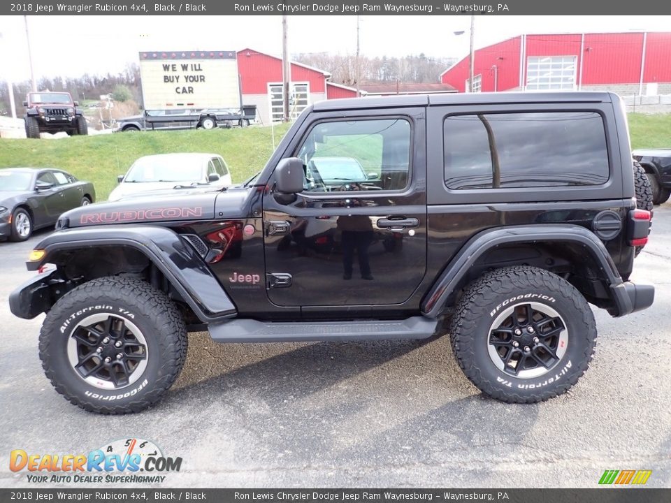 Black 2018 Jeep Wrangler Rubicon 4x4 Photo #2