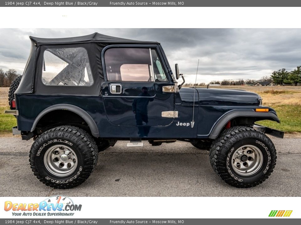 Deep Night Blue 1984 Jeep CJ7 4x4 Photo #3