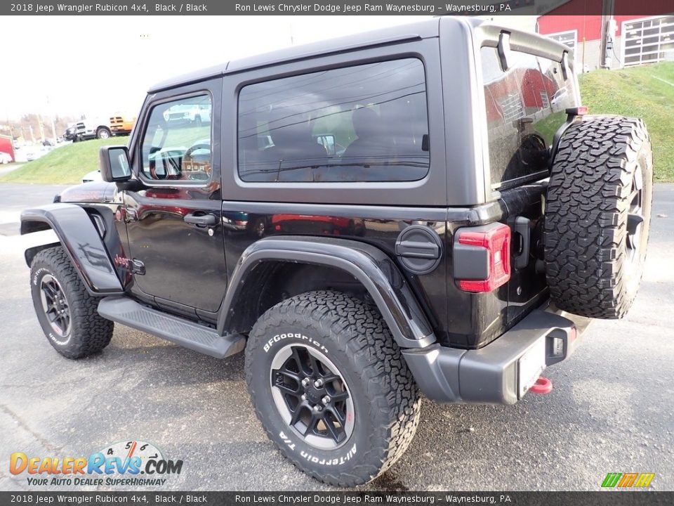 2018 Jeep Wrangler Rubicon 4x4 Black / Black Photo #3