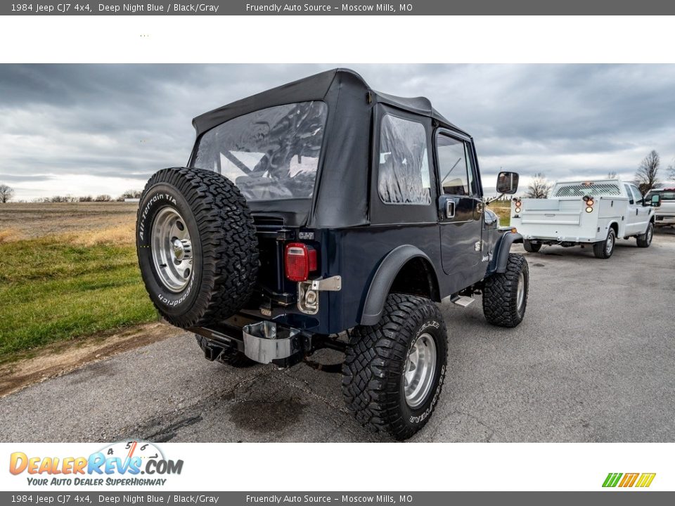 Deep Night Blue 1984 Jeep CJ7 4x4 Photo #4