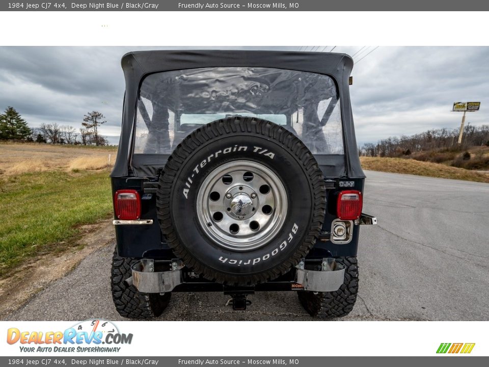 1984 Jeep CJ7 4x4 Deep Night Blue / Black/Gray Photo #5