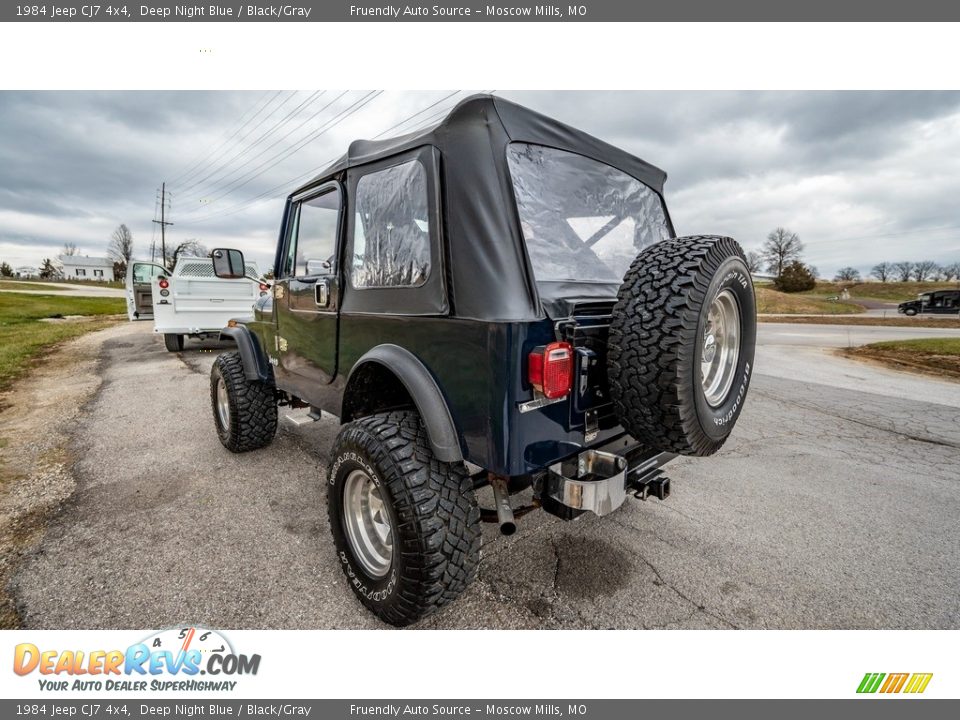 Deep Night Blue 1984 Jeep CJ7 4x4 Photo #6