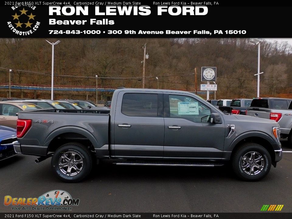 2021 Ford F150 XLT SuperCrew 4x4 Carbonized Gray / Medium Dark Slate Photo #1