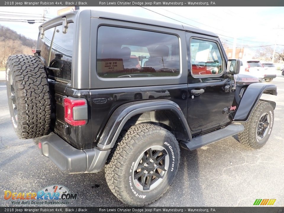 2018 Jeep Wrangler Rubicon 4x4 Black / Black Photo #6