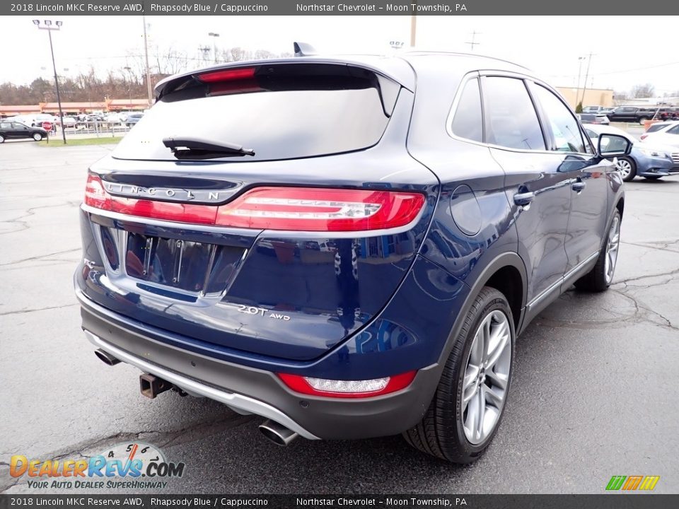 2018 Lincoln MKC Reserve AWD Rhapsody Blue / Cappuccino Photo #8