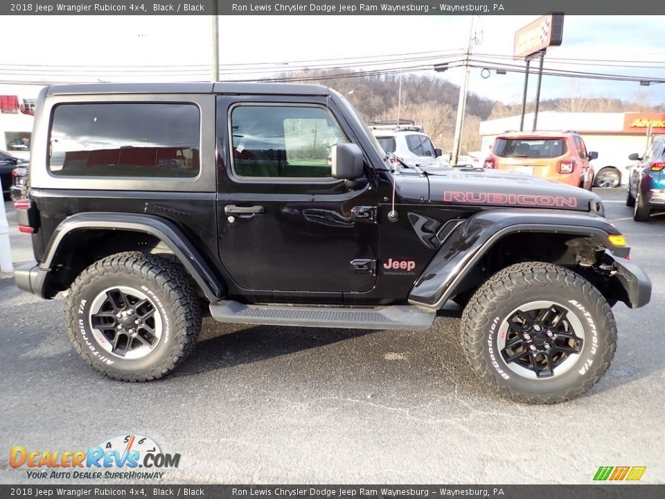 2018 Jeep Wrangler Rubicon 4x4 Black / Black Photo #7