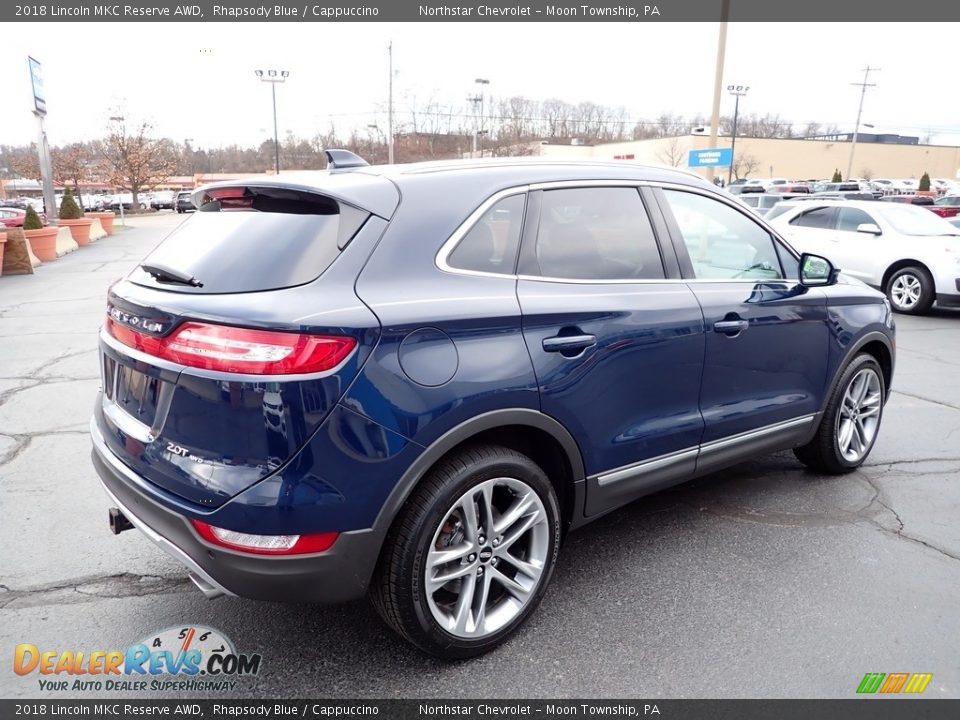 2018 Lincoln MKC Reserve AWD Rhapsody Blue / Cappuccino Photo #9