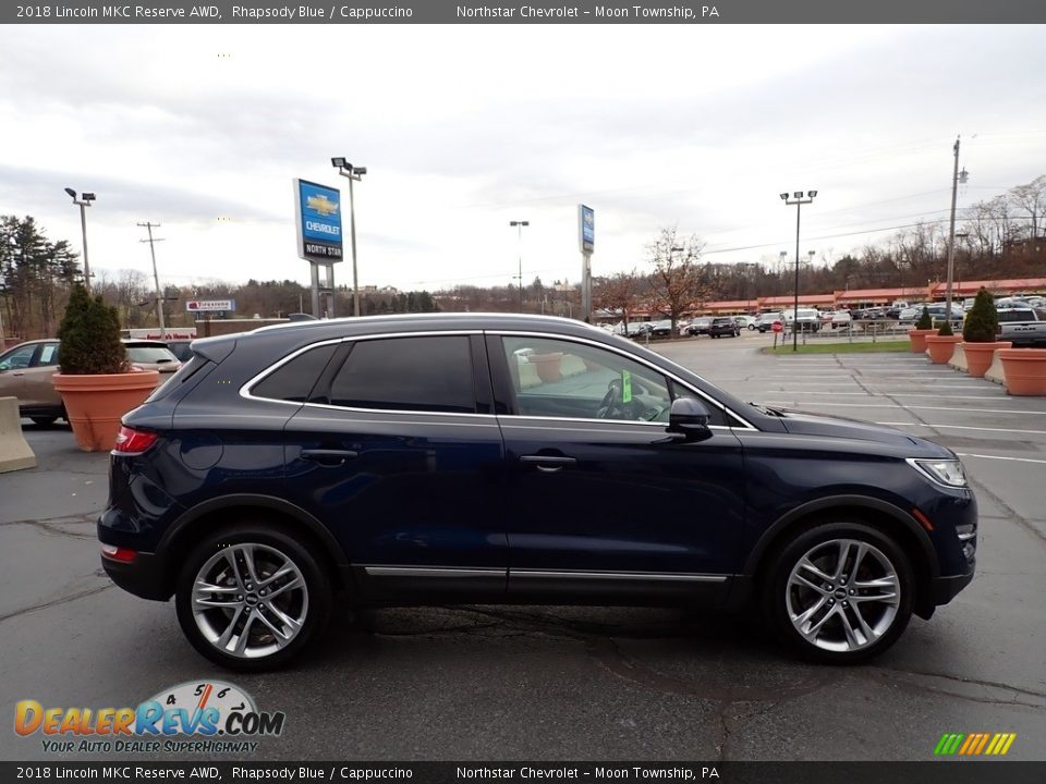 2018 Lincoln MKC Reserve AWD Rhapsody Blue / Cappuccino Photo #10