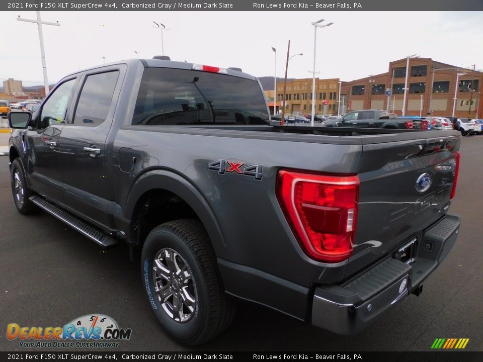 2021 Ford F150 XLT SuperCrew 4x4 Carbonized Gray / Medium Dark Slate Photo #5