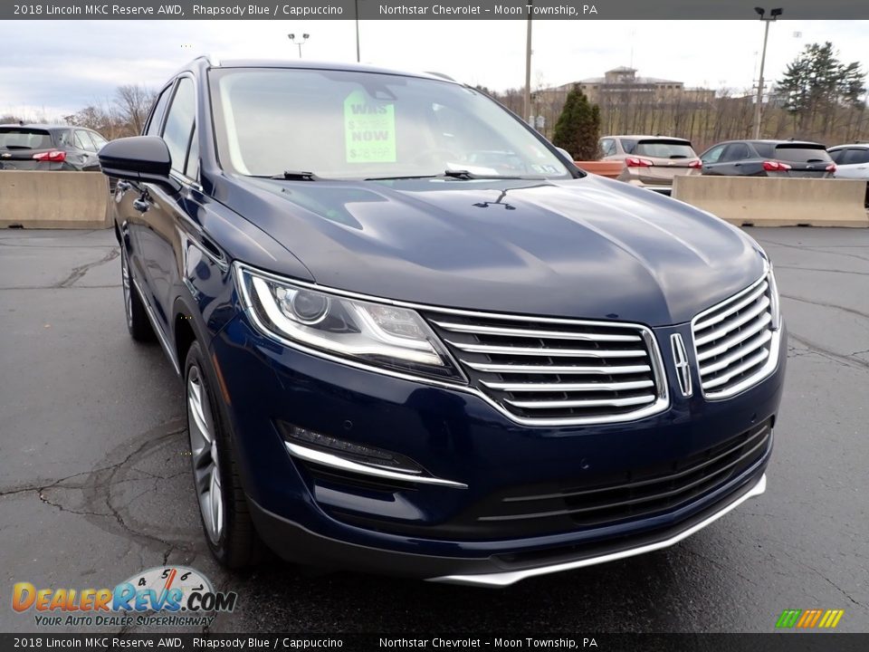 2018 Lincoln MKC Reserve AWD Rhapsody Blue / Cappuccino Photo #12