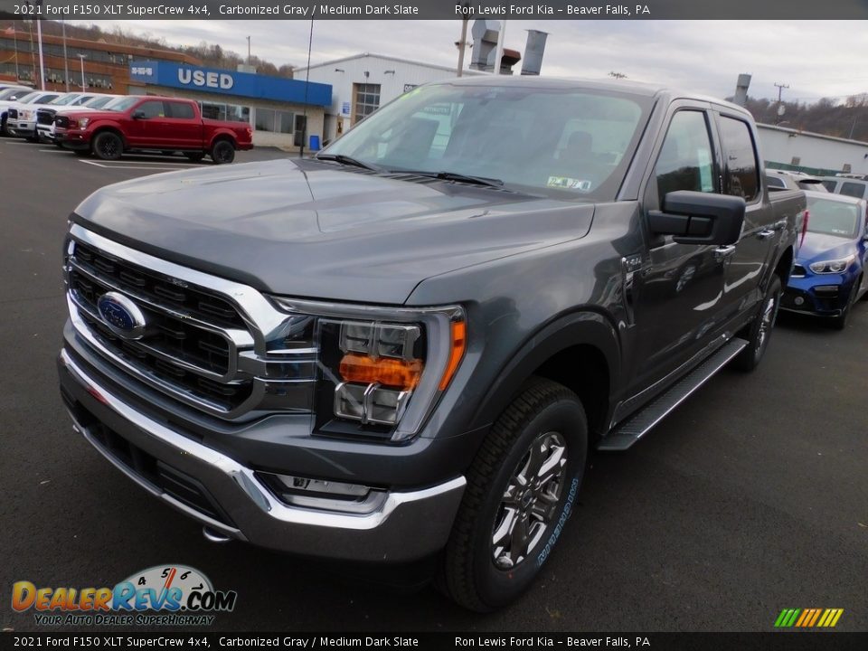 2021 Ford F150 XLT SuperCrew 4x4 Carbonized Gray / Medium Dark Slate Photo #7