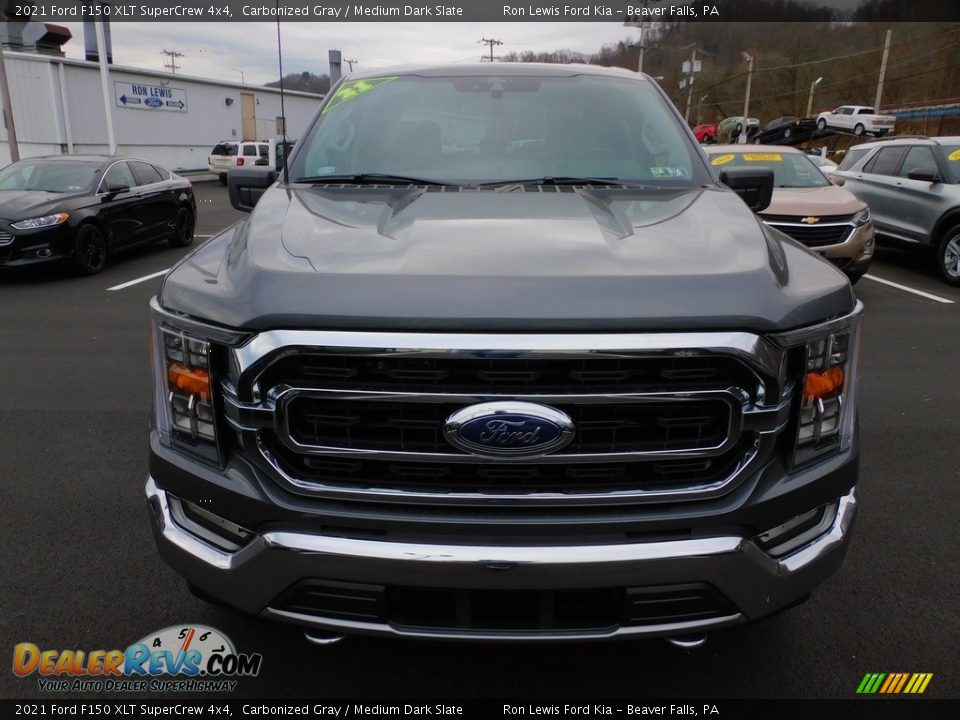 2021 Ford F150 XLT SuperCrew 4x4 Carbonized Gray / Medium Dark Slate Photo #8