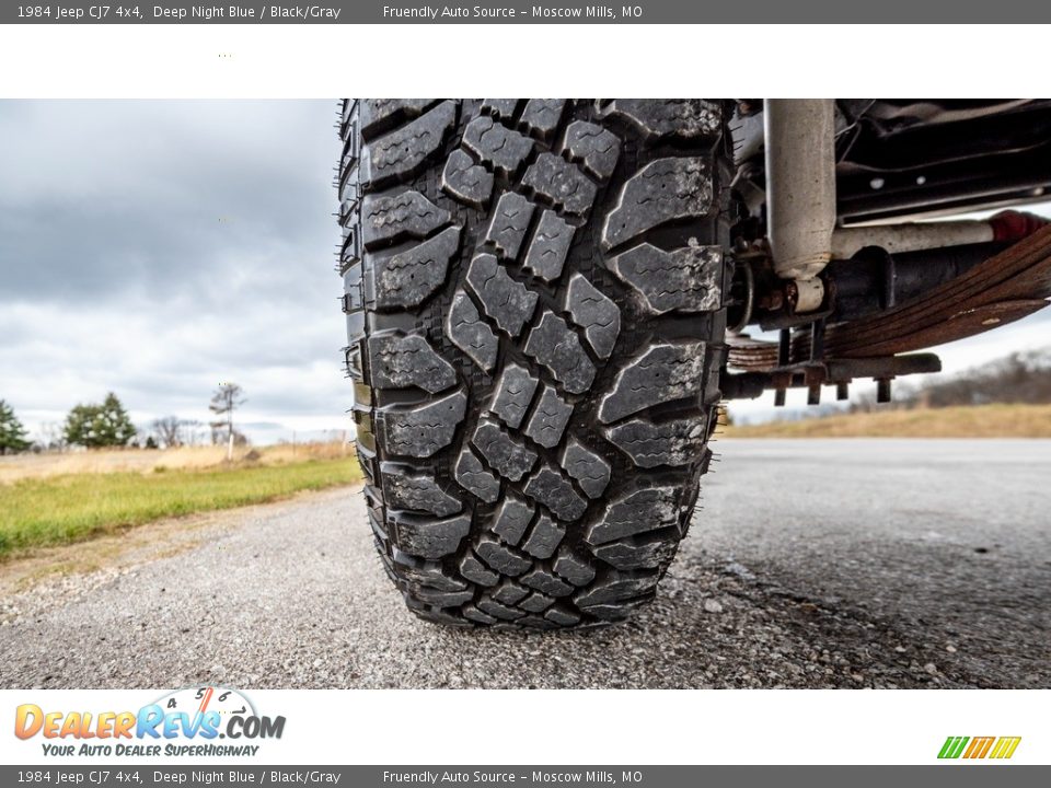 1984 Jeep CJ7 4x4 Deep Night Blue / Black/Gray Photo #15