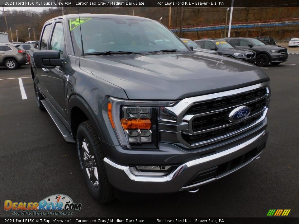 2021 Ford F150 XLT SuperCrew 4x4 Carbonized Gray / Medium Dark Slate Photo #9