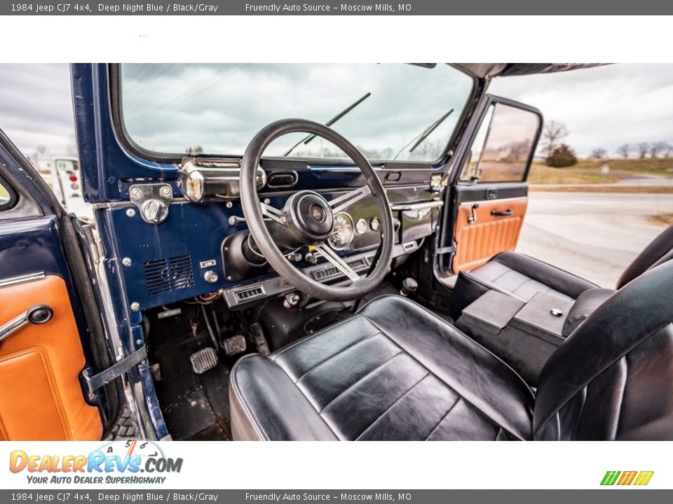 Black/Gray Interior - 1984 Jeep CJ7 4x4 Photo #18