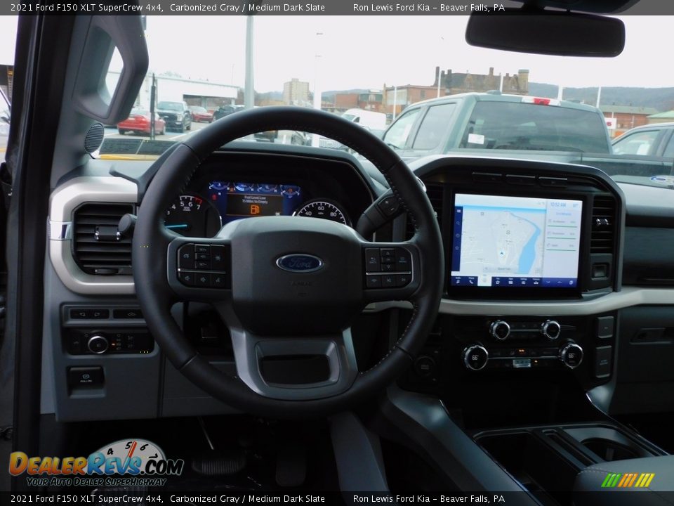 2021 Ford F150 XLT SuperCrew 4x4 Carbonized Gray / Medium Dark Slate Photo #13