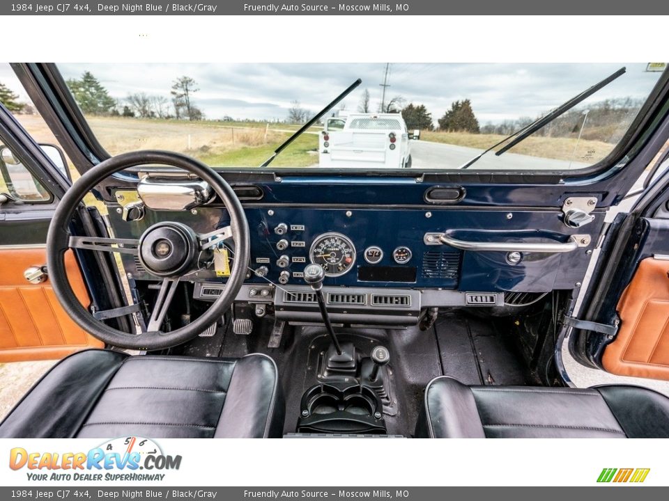 Black/Gray Interior - 1984 Jeep CJ7 4x4 Photo #23