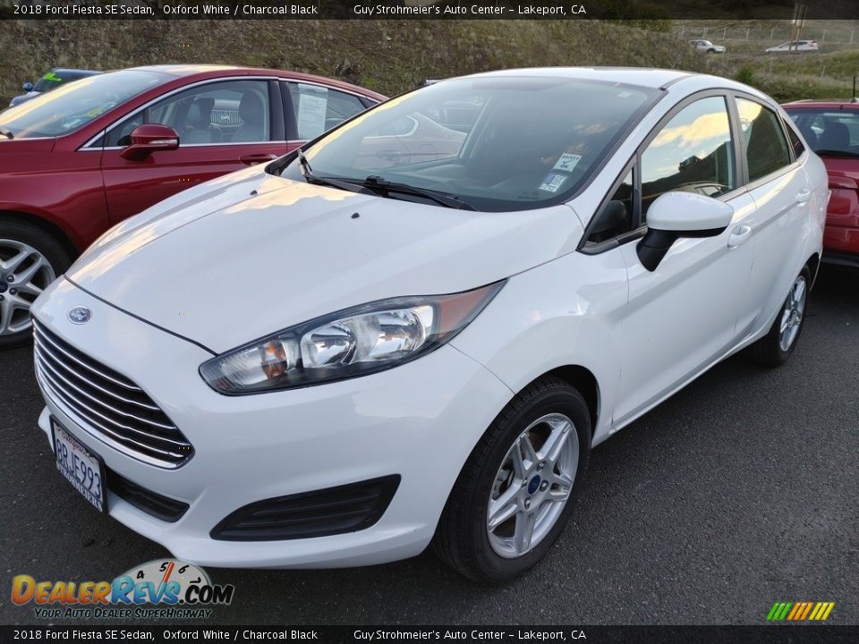 2018 Ford Fiesta SE Sedan Oxford White / Charcoal Black Photo #3