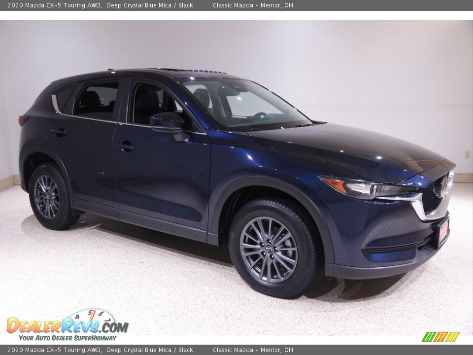 2020 Mazda CX-5 Touring AWD Deep Crystal Blue Mica / Black Photo #1