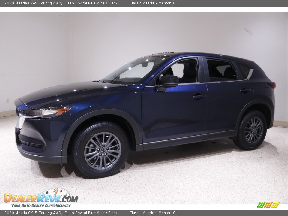 2020 Mazda CX-5 Touring AWD Deep Crystal Blue Mica / Black Photo #3