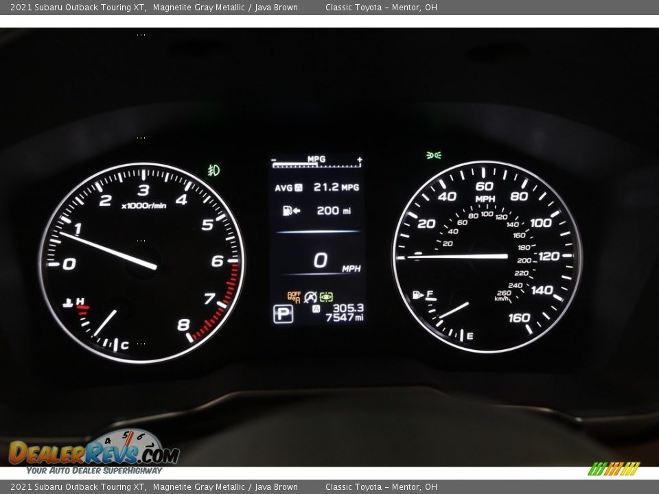 2021 Subaru Outback Touring XT Magnetite Gray Metallic / Java Brown Photo #8