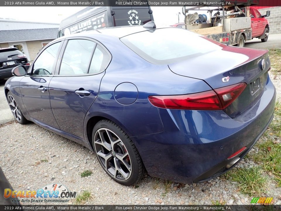 2019 Alfa Romeo Giulia AWD Misano Blue Metallic / Black Photo #2