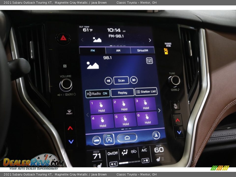 2021 Subaru Outback Touring XT Magnetite Gray Metallic / Java Brown Photo #12