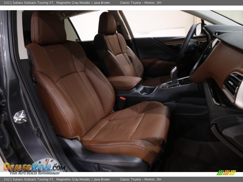 2021 Subaru Outback Touring XT Magnetite Gray Metallic / Java Brown Photo #17