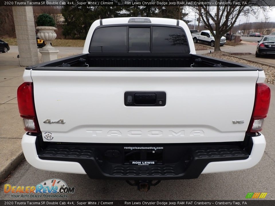 2020 Toyota Tacoma SR Double Cab 4x4 Super White / Cement Photo #3