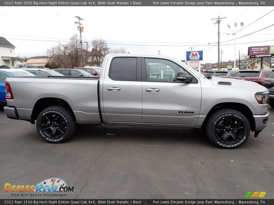 Billet Silver Metallic 2022 Ram 1500 Big Horn Night Edition Quad Cab 4x4 Photo #6