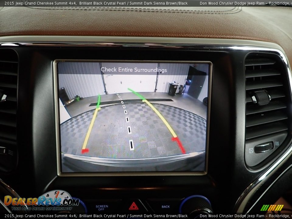 2015 Jeep Grand Cherokee Summit 4x4 Brilliant Black Crystal Pearl / Summit Dark Sienna Brown/Black Photo #6