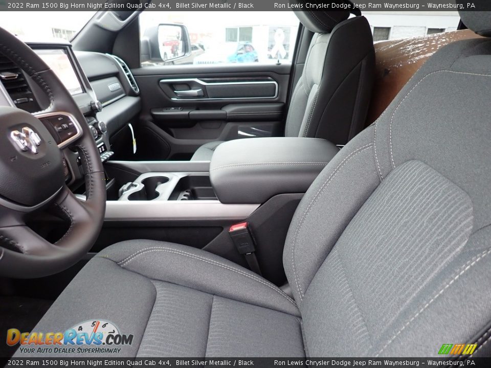 Front Seat of 2022 Ram 1500 Big Horn Night Edition Quad Cab 4x4 Photo #10