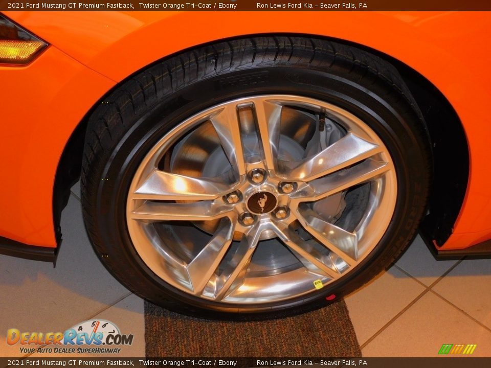 2021 Ford Mustang GT Premium Fastback Twister Orange Tri-Coat / Ebony Photo #9