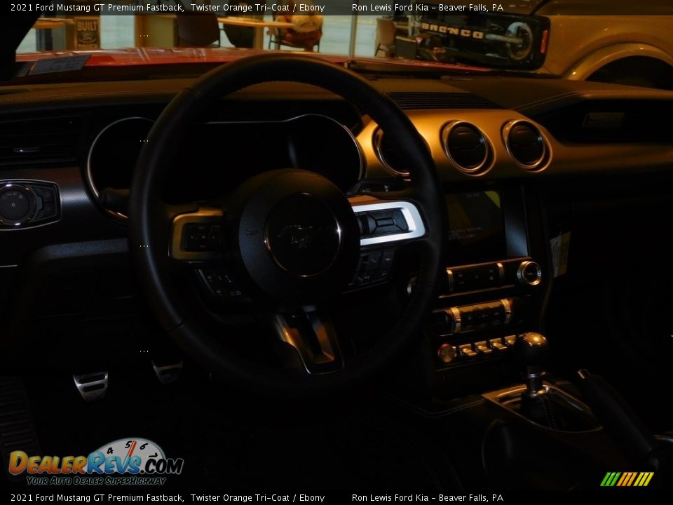 2021 Ford Mustang GT Premium Fastback Twister Orange Tri-Coat / Ebony Photo #13