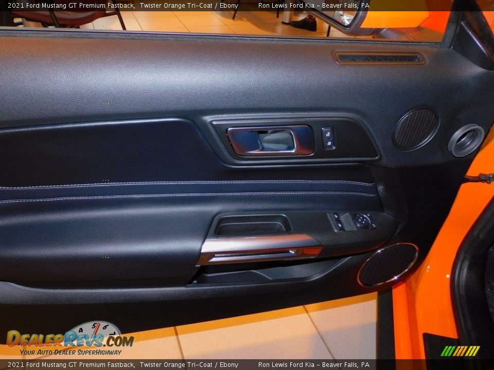 2021 Ford Mustang GT Premium Fastback Twister Orange Tri-Coat / Ebony Photo #14
