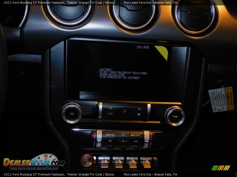 2021 Ford Mustang GT Premium Fastback Twister Orange Tri-Coat / Ebony Photo #15