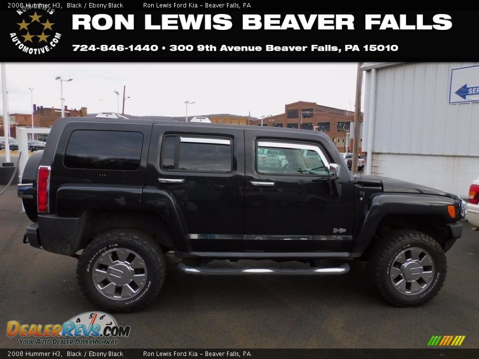 2008 Hummer H3 Black / Ebony Black Photo #1
