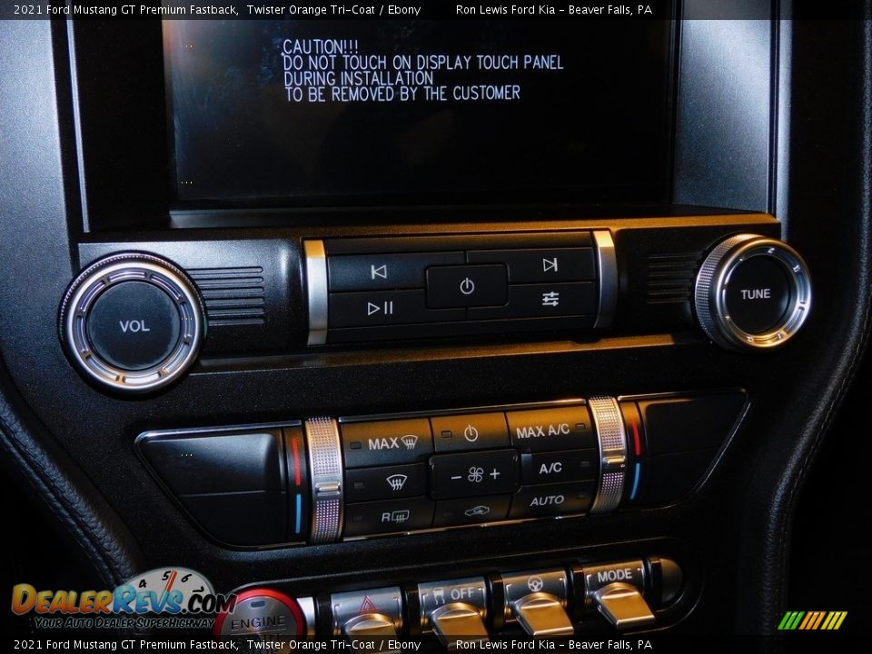 2021 Ford Mustang GT Premium Fastback Twister Orange Tri-Coat / Ebony Photo #16