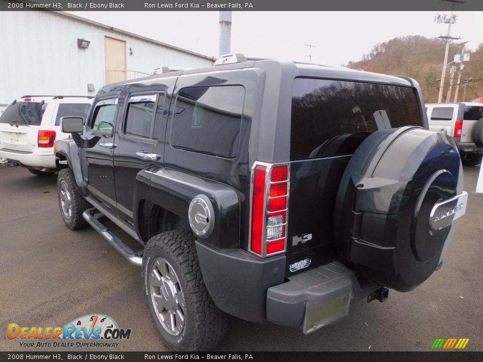 2008 Hummer H3 Black / Ebony Black Photo #2