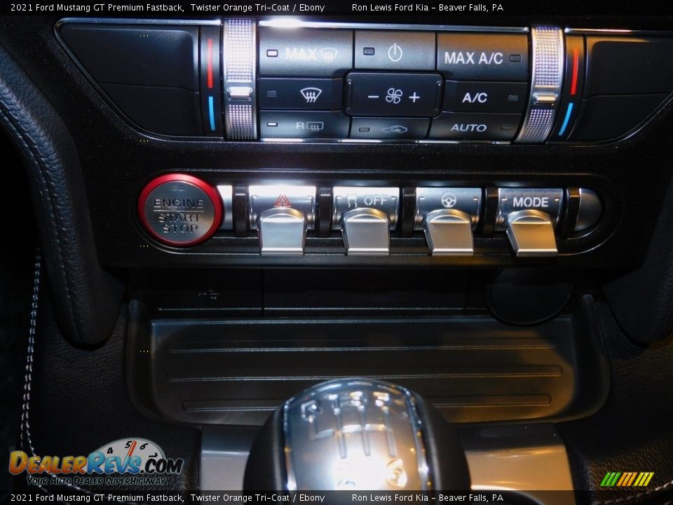 2021 Ford Mustang GT Premium Fastback Twister Orange Tri-Coat / Ebony Photo #17