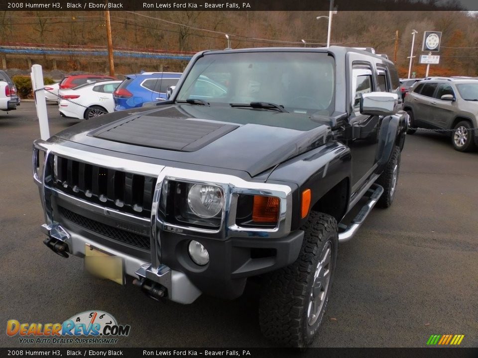 2008 Hummer H3 Black / Ebony Black Photo #4