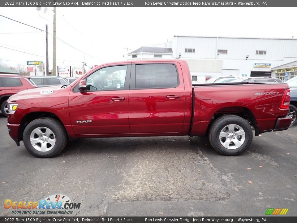 2022 Ram 1500 Big Horn Crew Cab 4x4 Delmonico Red Pearl / Black Photo #2