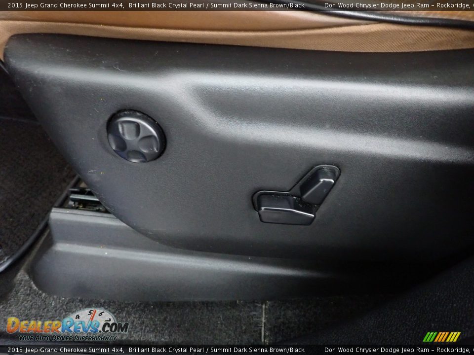 2015 Jeep Grand Cherokee Summit 4x4 Brilliant Black Crystal Pearl / Summit Dark Sienna Brown/Black Photo #21