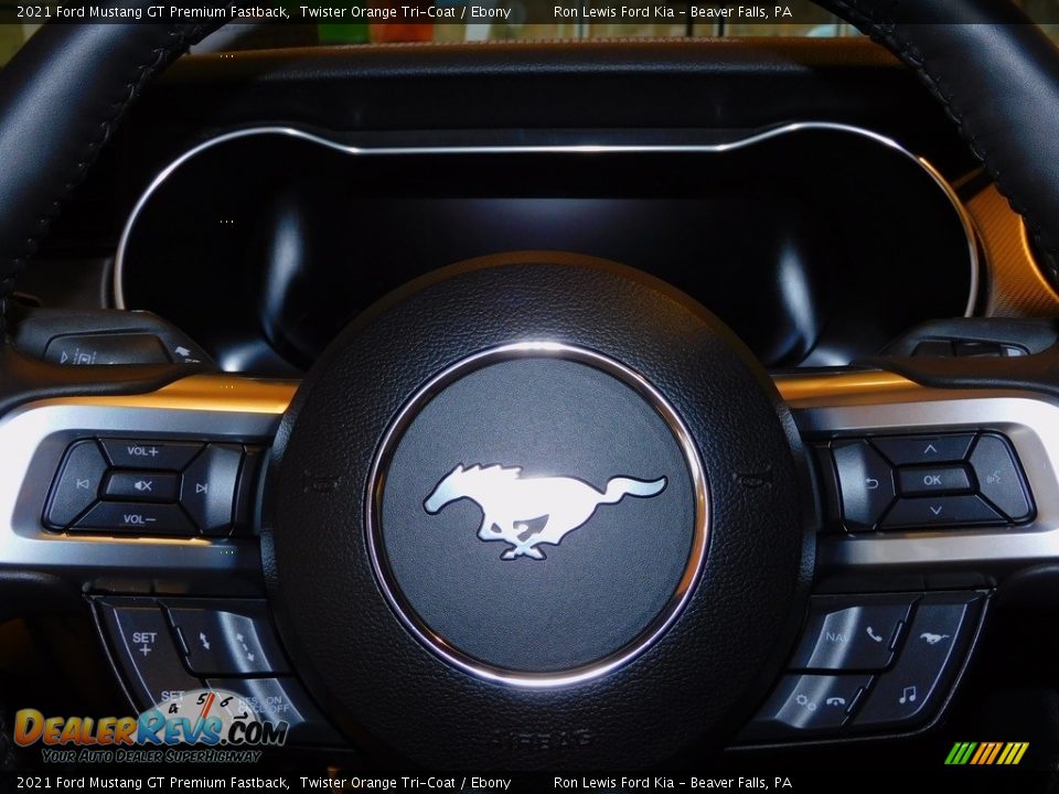 2021 Ford Mustang GT Premium Fastback Twister Orange Tri-Coat / Ebony Photo #19