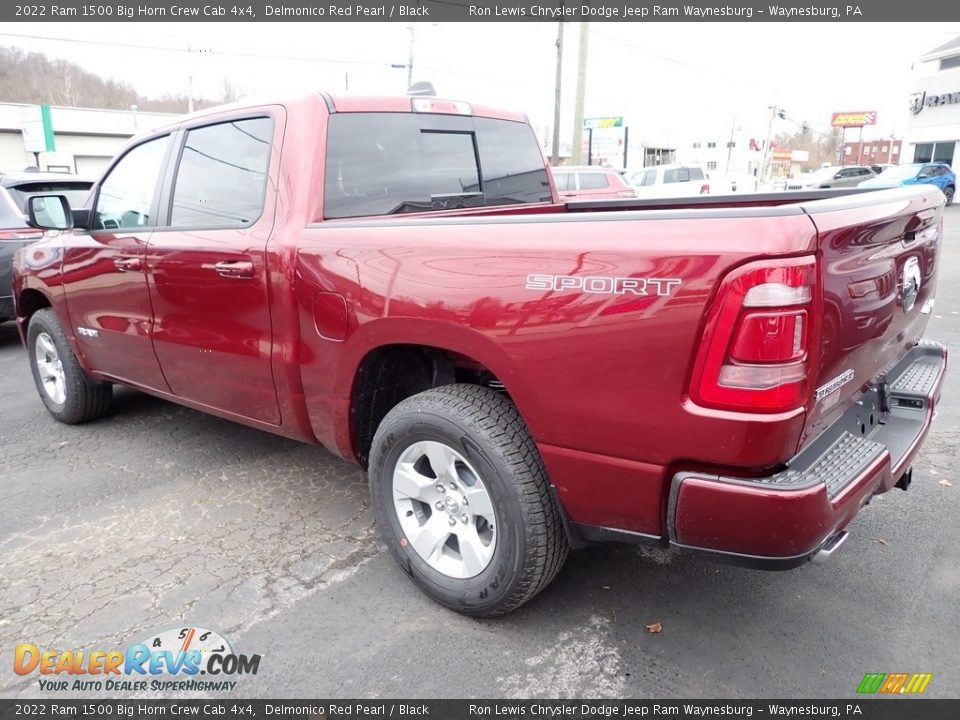 2022 Ram 1500 Big Horn Crew Cab 4x4 Delmonico Red Pearl / Black Photo #3