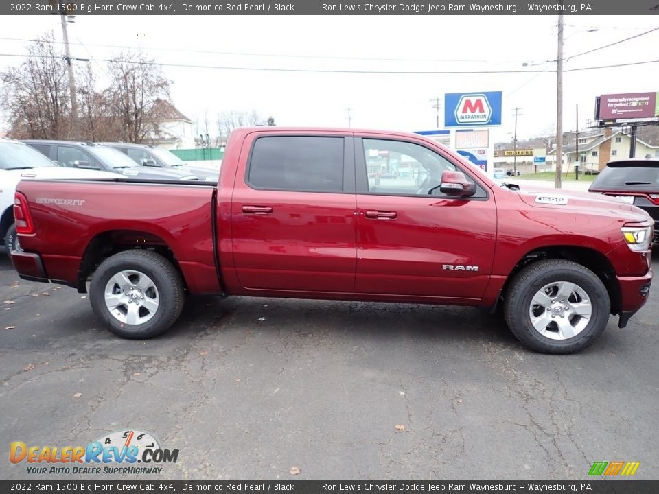 2022 Ram 1500 Big Horn Crew Cab 4x4 Delmonico Red Pearl / Black Photo #6